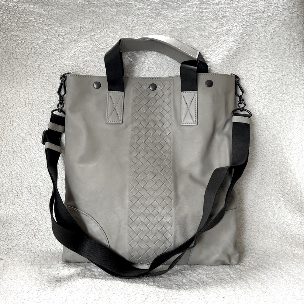 NWT Authentic Bottega Veneta Men’s Leather Convertible Tote Bag Lime